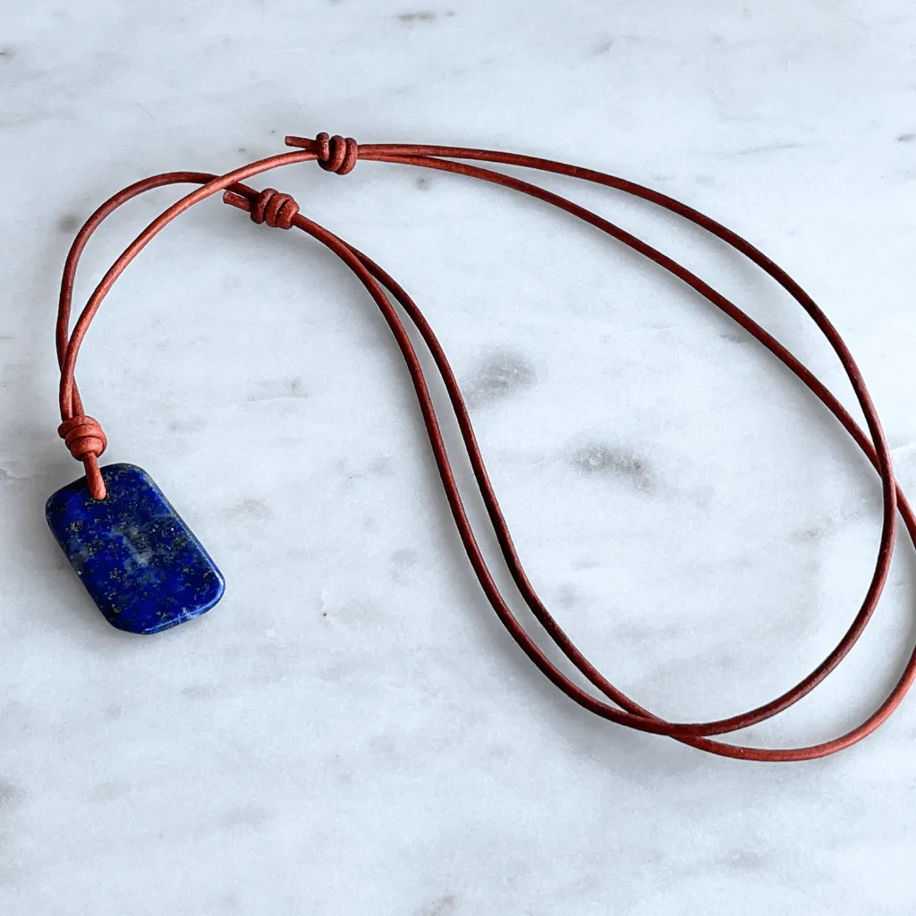 Lapis Lazuli OOAK Gemstone Pendant - Spiritual Insight