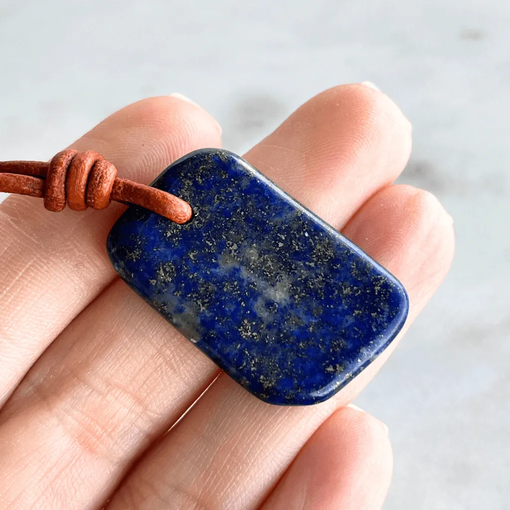 Lapis Lazuli OOAK Gemstone Pendant - Spiritual Insight