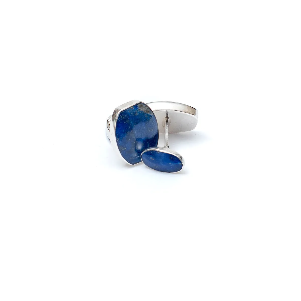 Lapis Lazuli Tupaq Cuff Links | Handcrafted Jewelry | Chilean Artisans