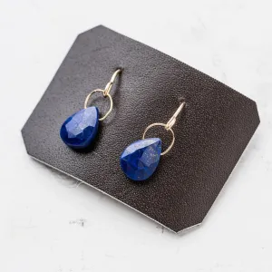 Lapis Petite Drop Earrings
