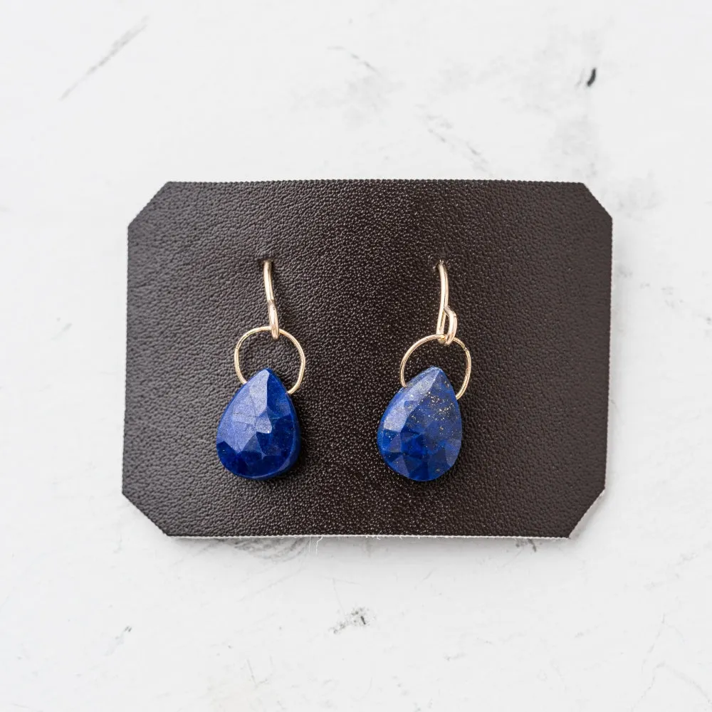 Lapis Petite Drop Earrings