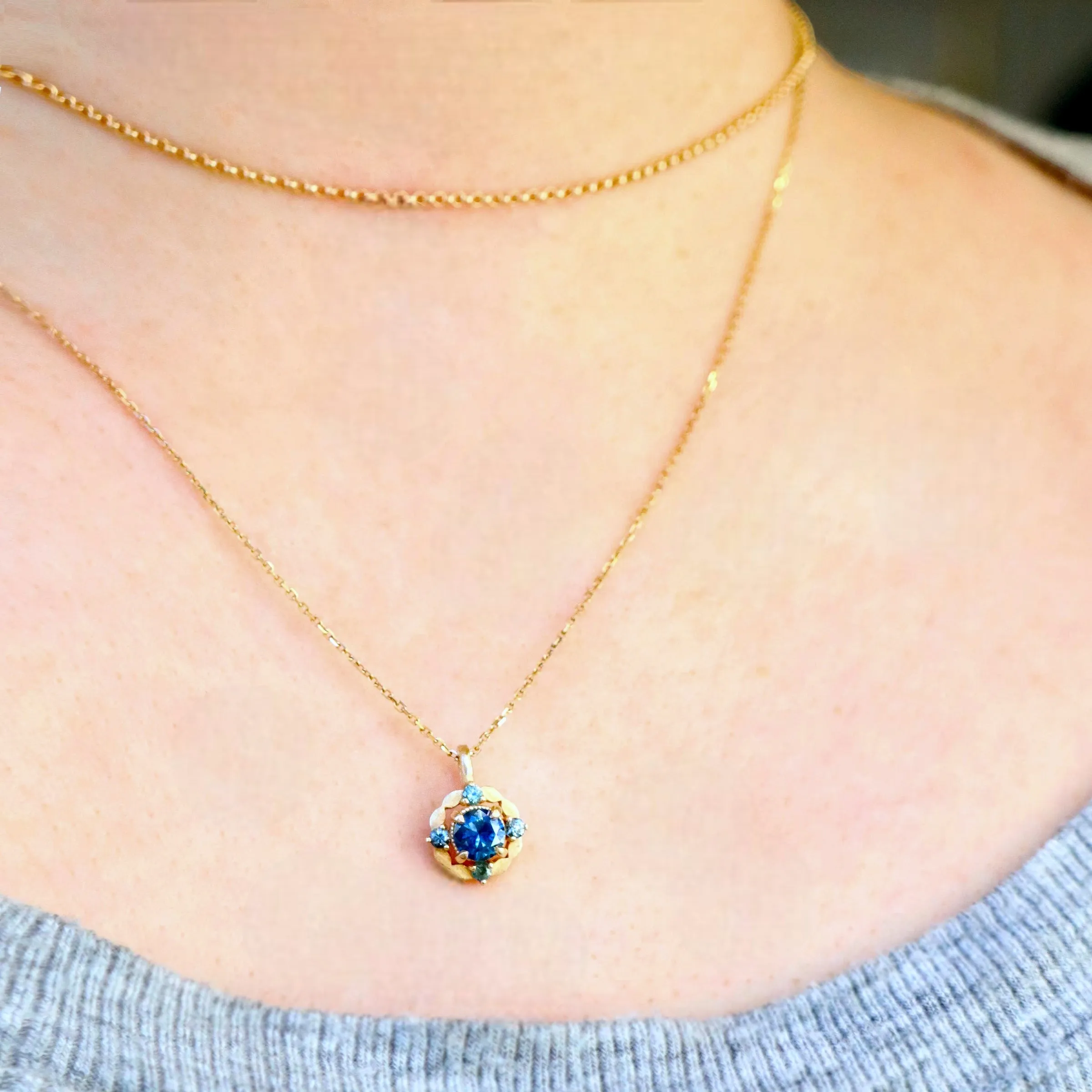 Laurel Montana Sapphire Necklace Pendant