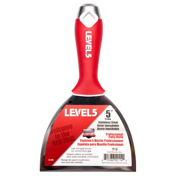 Level 5 Stainless Steel Finishing Knife with Soft Grip Handle