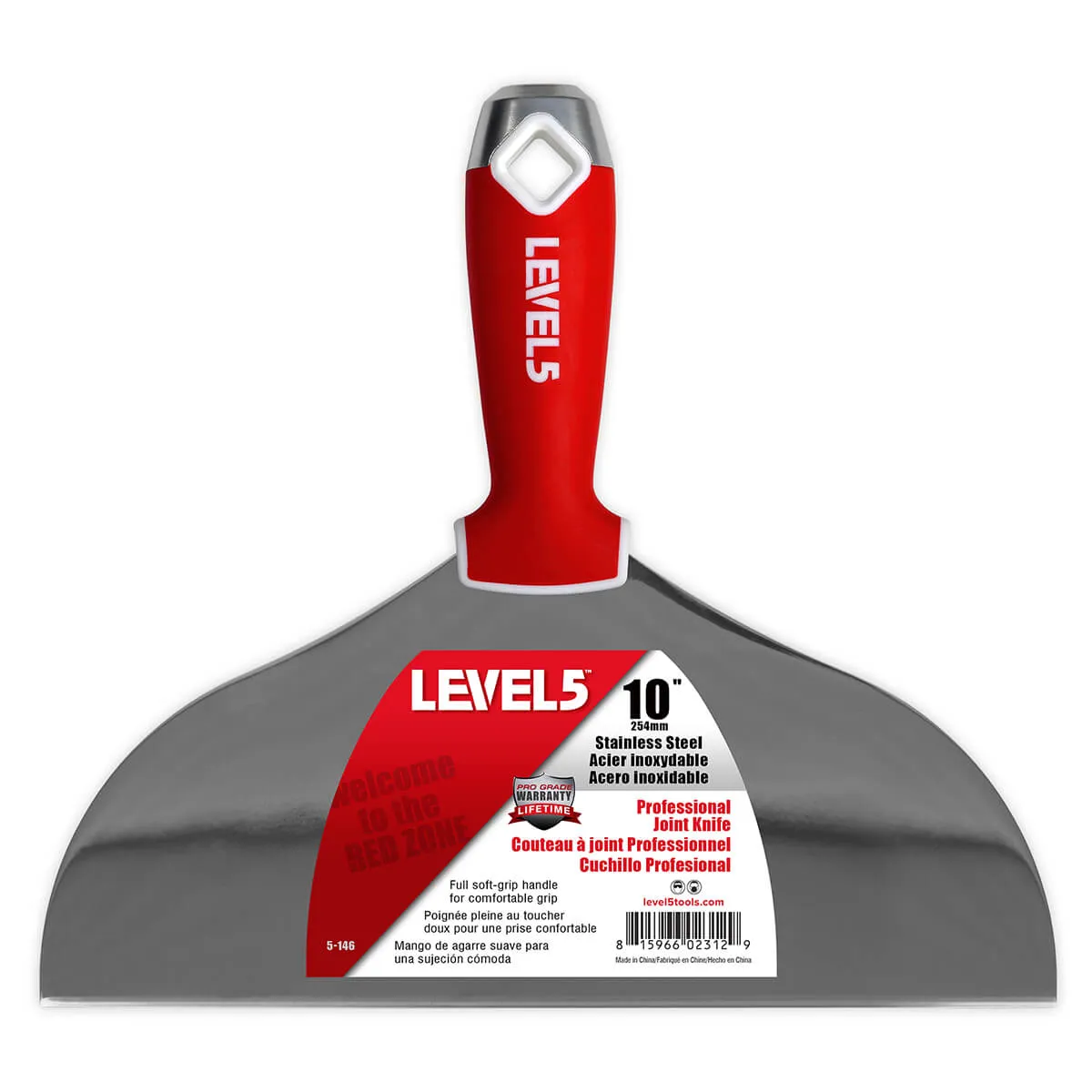 Level 5 Stainless Steel Finishing Knife with Soft Grip Handle