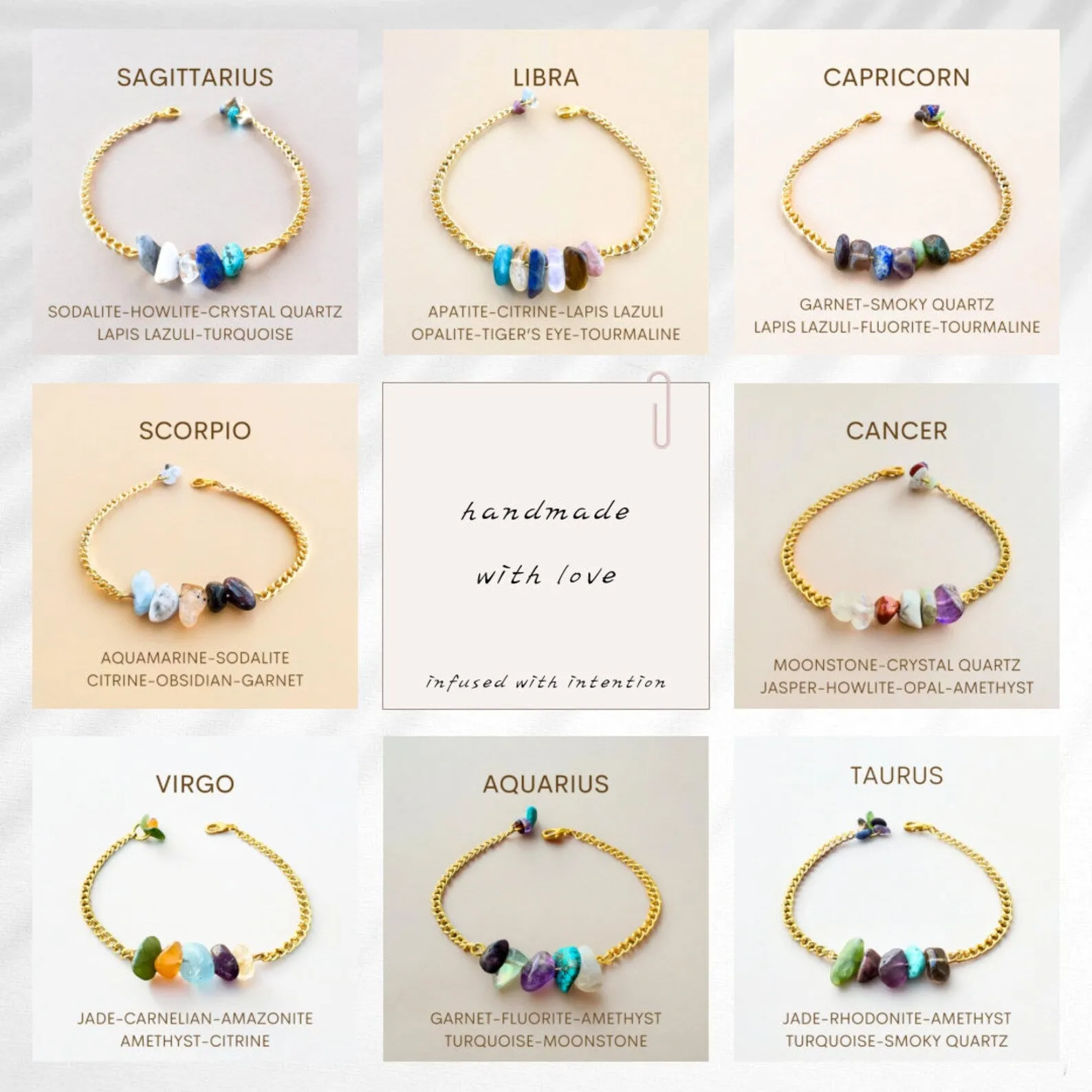 Libra Zodiac Bracelet
