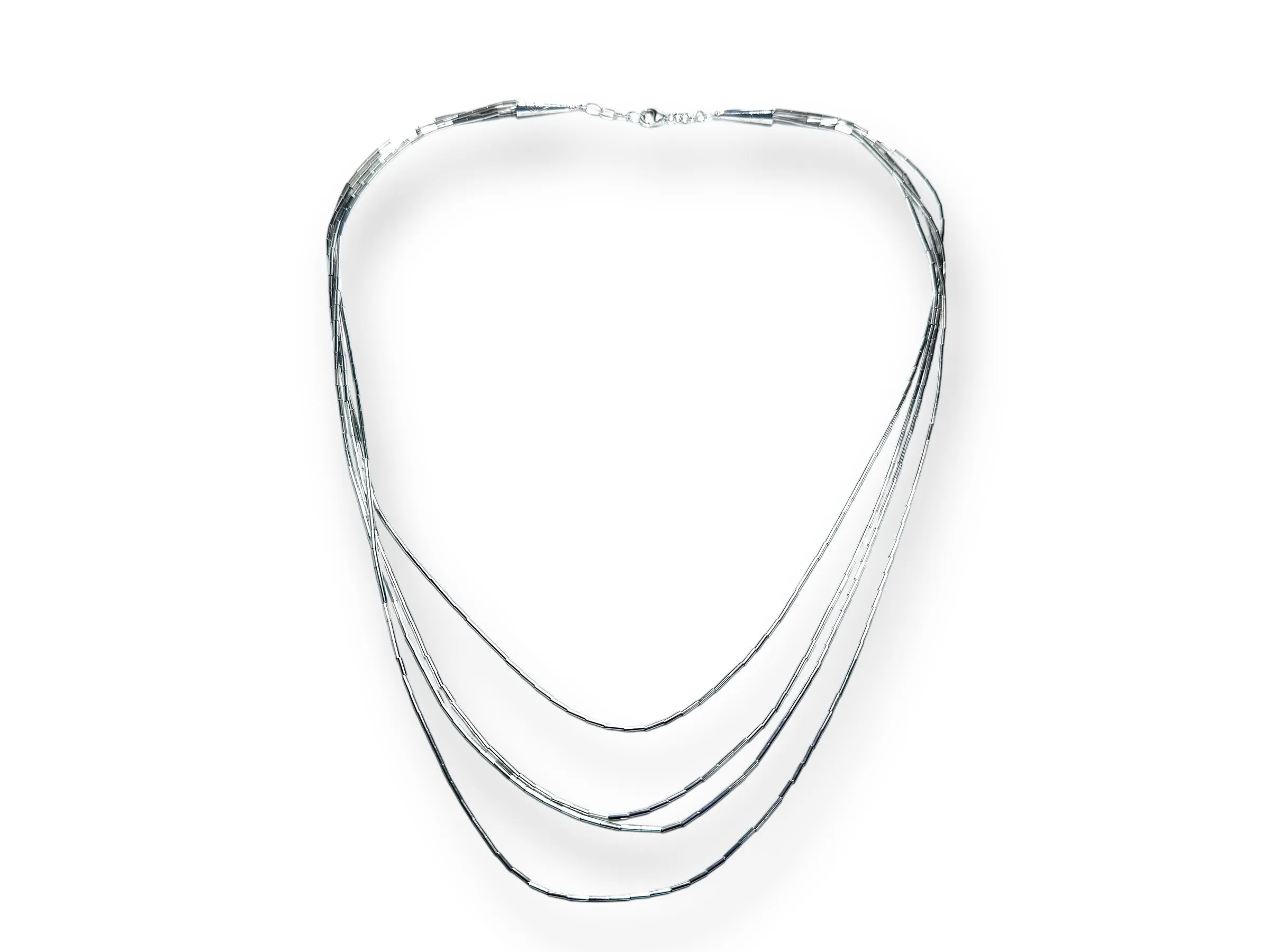 Liquid Silver Bead Bracelet*