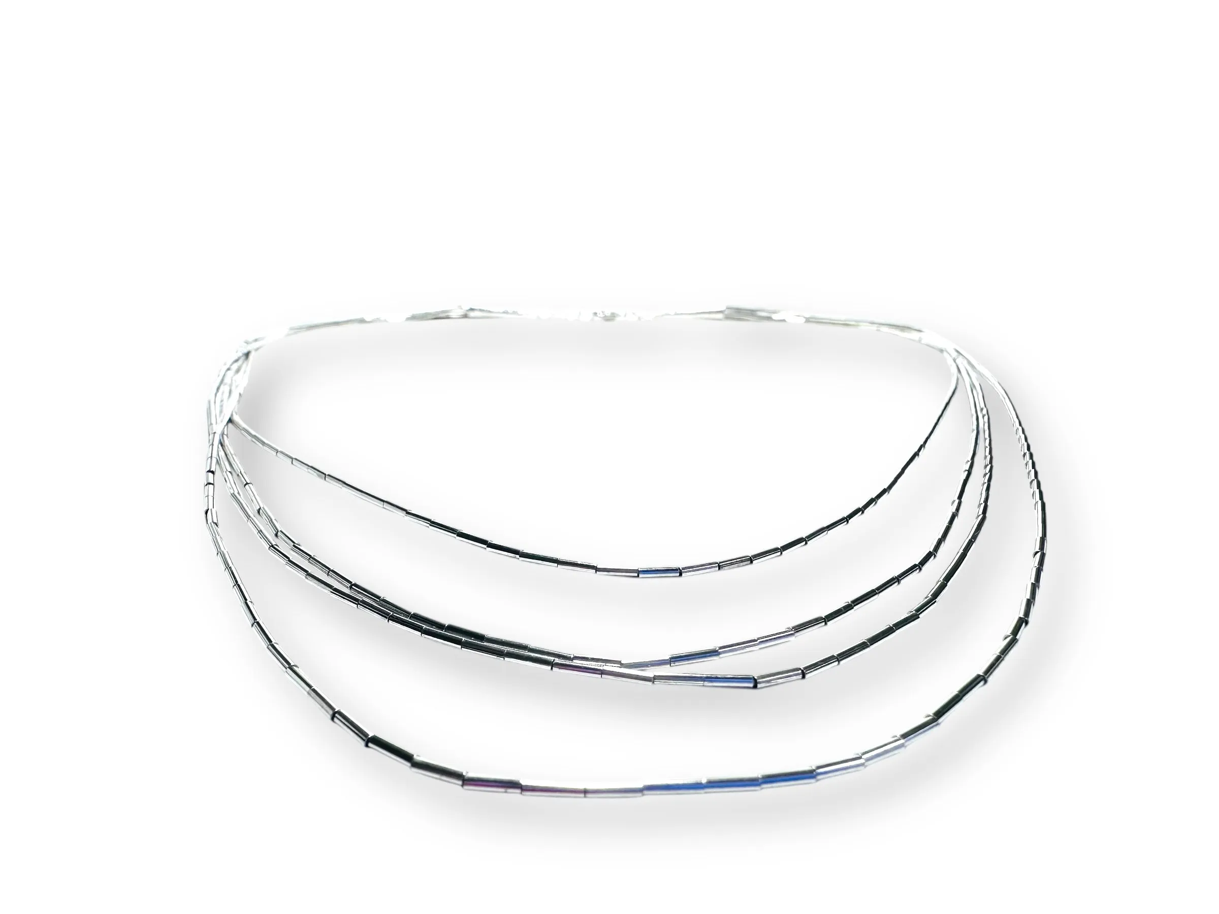 Liquid Silver Bead Bracelet*