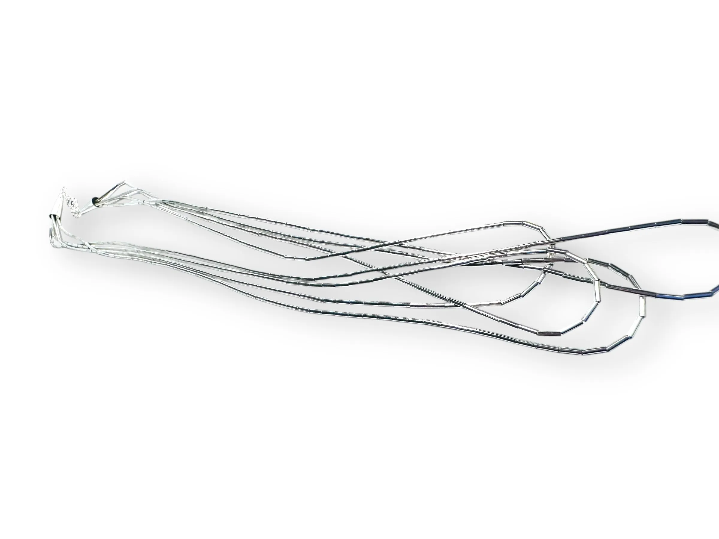Liquid Silver Bead Bracelet*