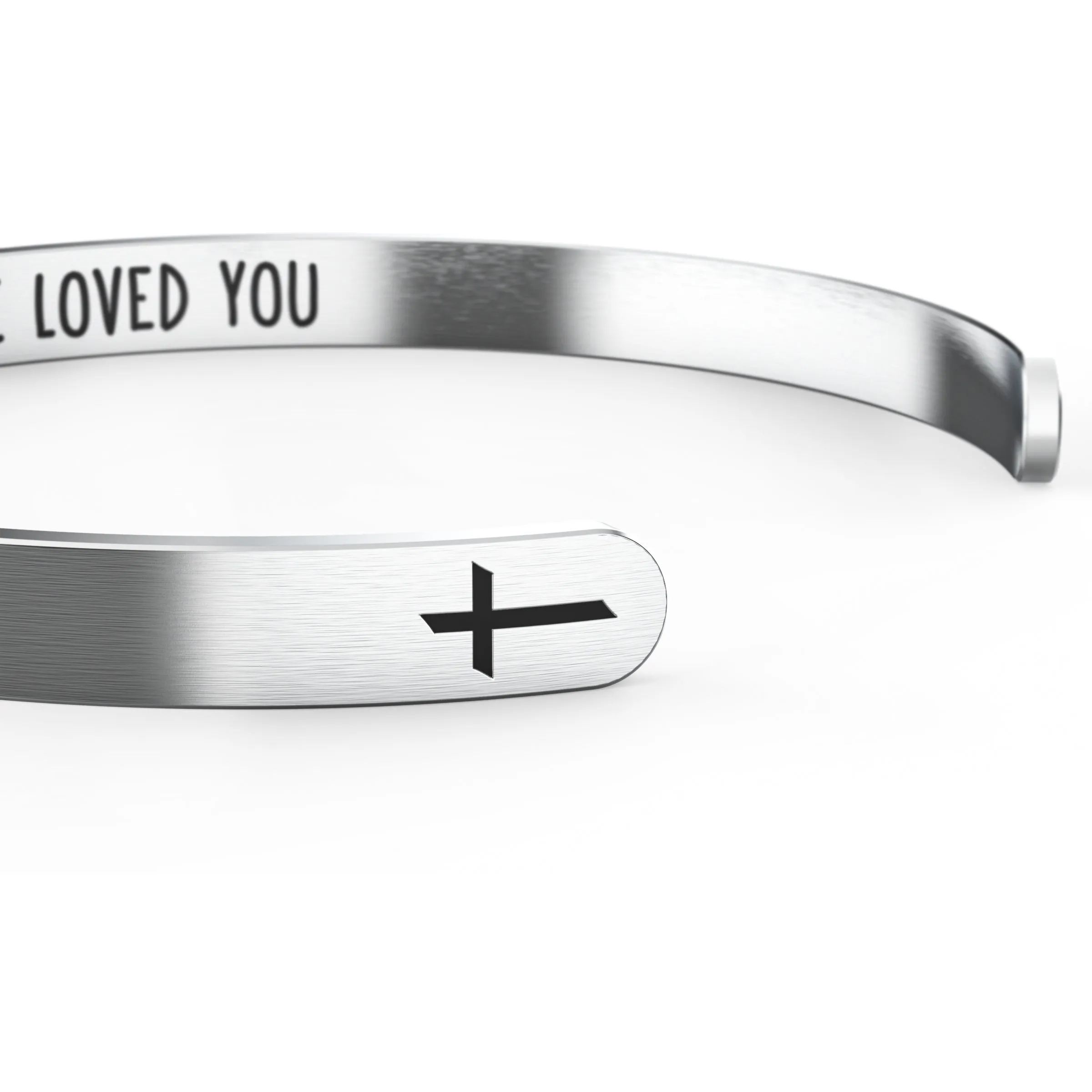 Love One Another As I Have Loved You Cross Bracelet – Religious Bracelet – John 15:12 — Catholic or Christian Women & Girls