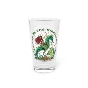 Luck Of The Mermaids Pint Glass, 16oz