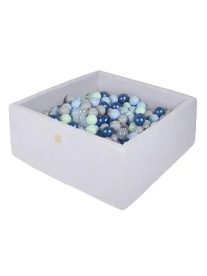 Luxury Cotton Square Ball Pit - Blue Lagoon For Kids By MeowBaby