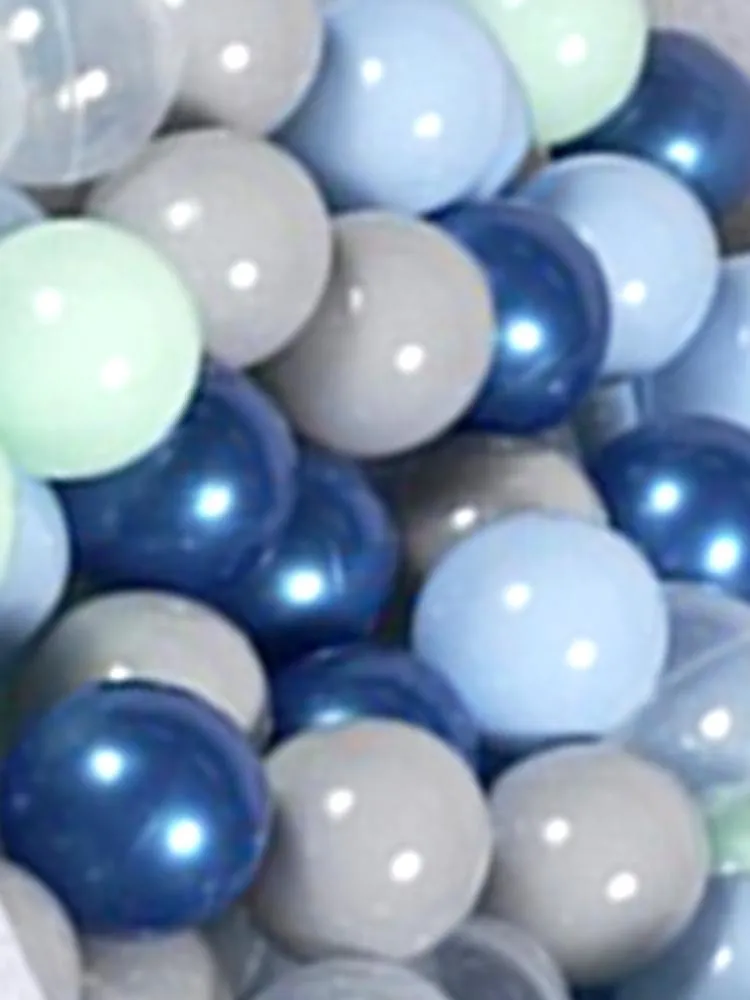 Luxury Cotton Square Ball Pit - Blue Lagoon For Kids By MeowBaby