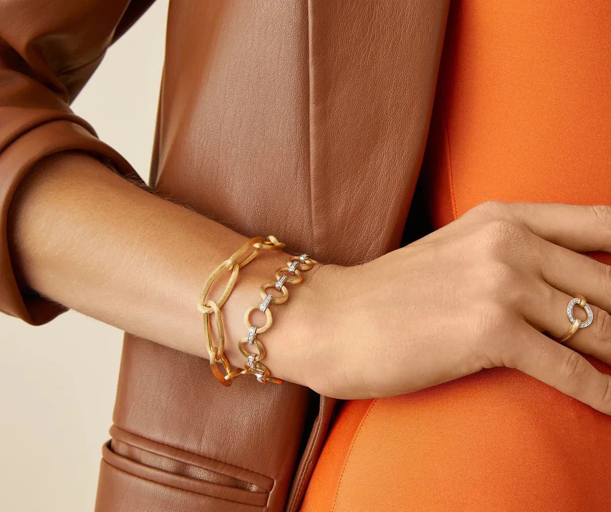 Marco Bicego 18kt Yellow Gold Oval Link Bracelet - BB2666__Y_02
