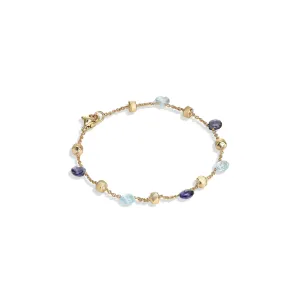 Marco Bicego 18kt Yellow Gold Single-Strand Topaz & Iolite Bracelet - BB765_MIX240_Y_02
