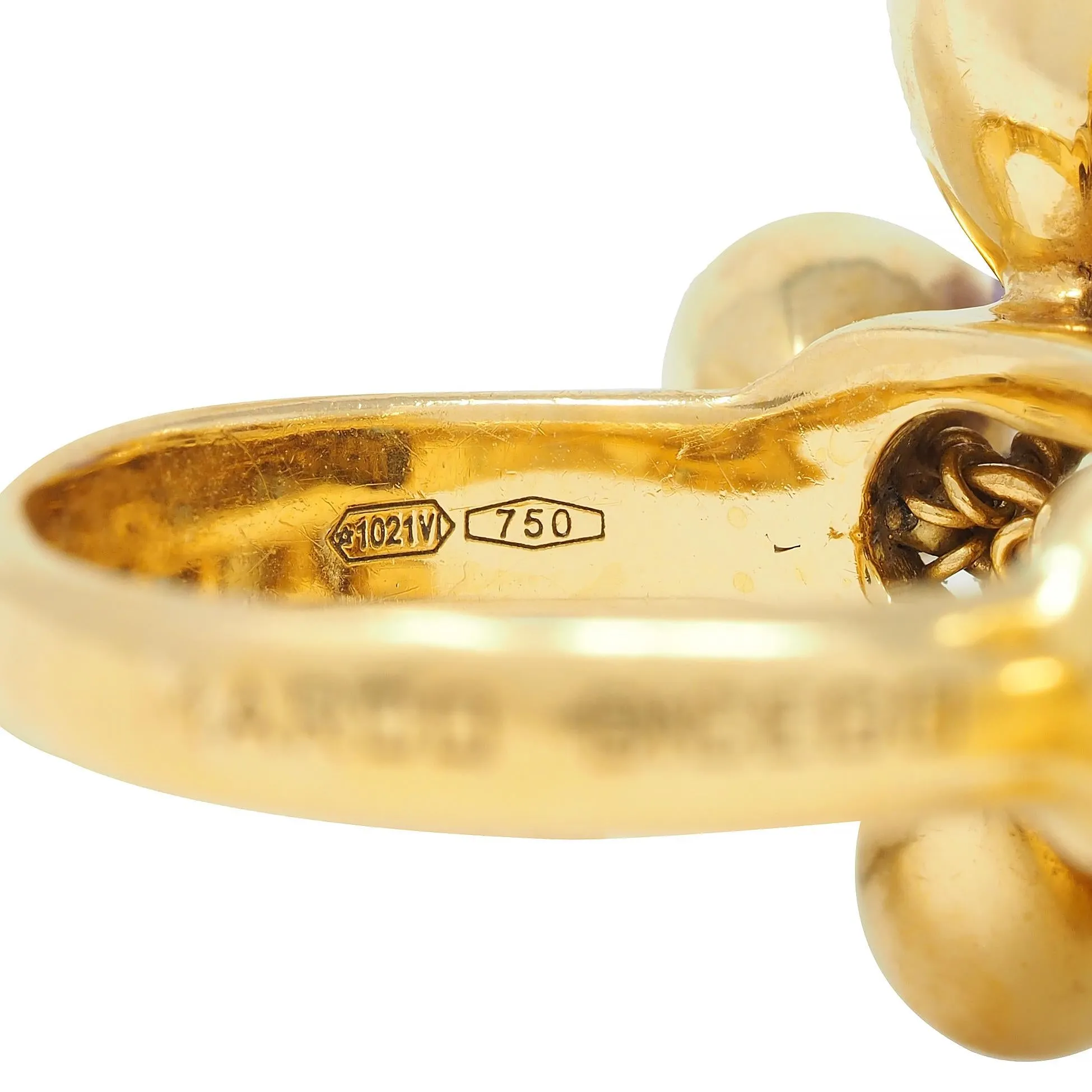 Marco Bicego Multi-Gem Topaz Citrine 18 Karat Yellow Gold Paradise Briolette Burst Ring