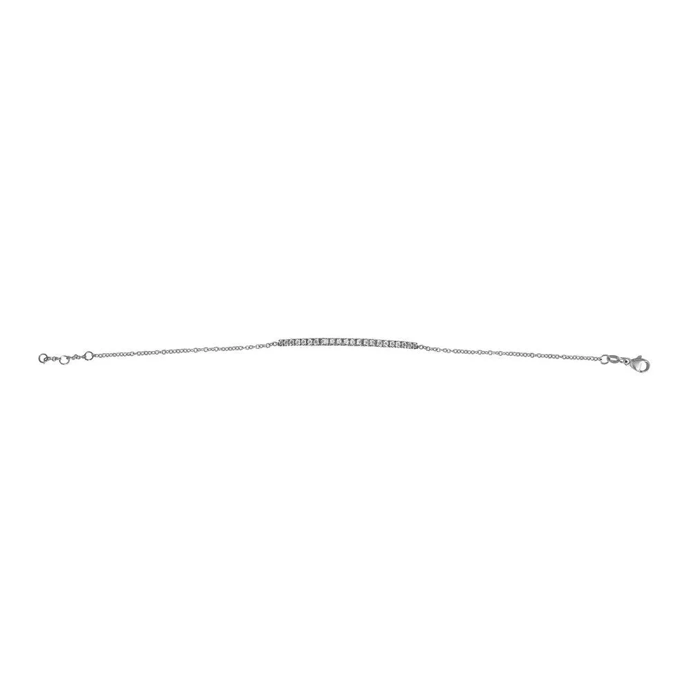 Matthia's & Claire Arc Bracelet with White Diamonds
