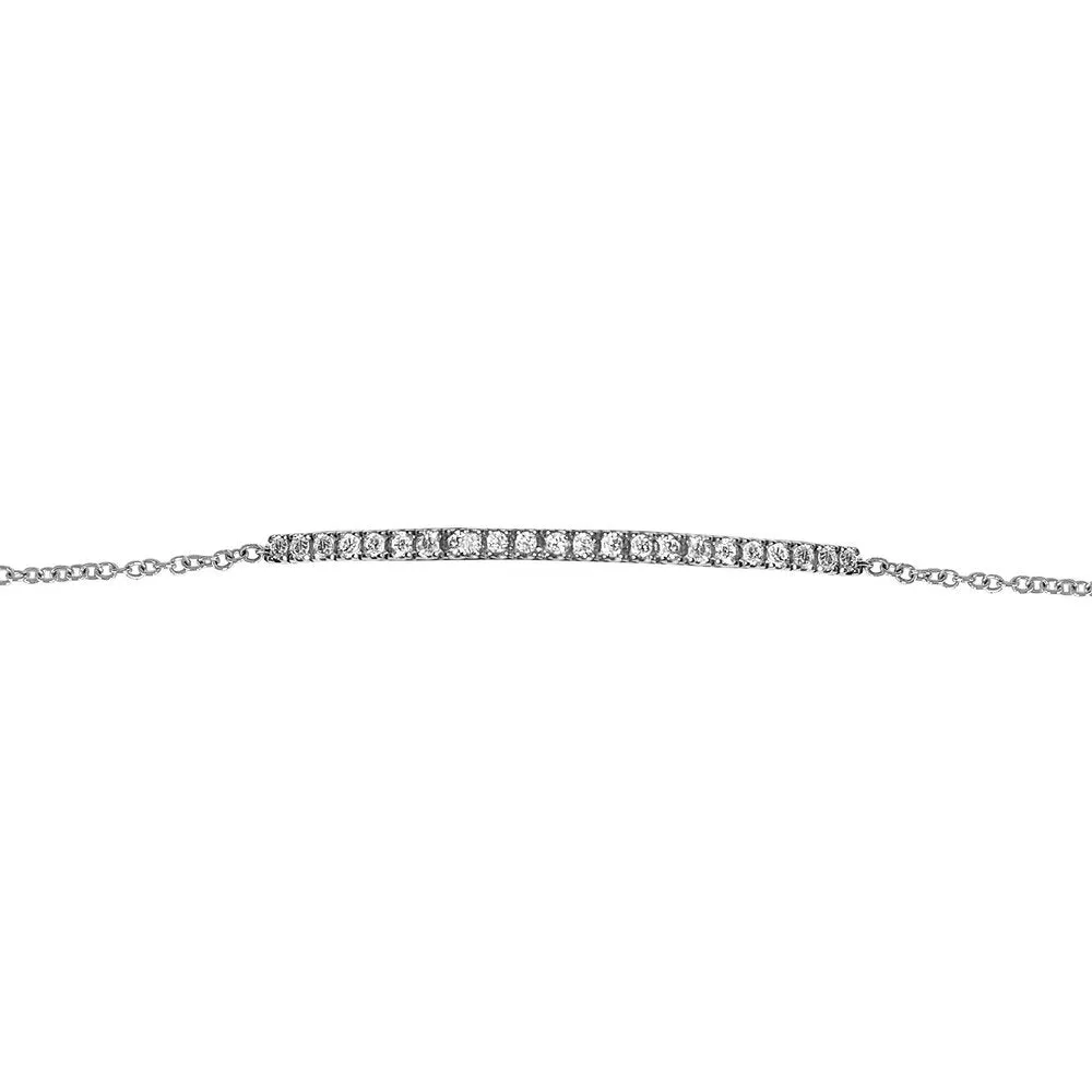 Matthia's & Claire Arc Bracelet with White Diamonds
