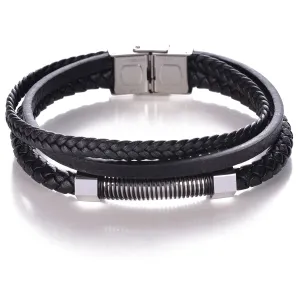Men's Black on Black Bracelet