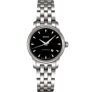 Mido clock baroncelli 29mm Black Automatic Steel M7600.4.18.1