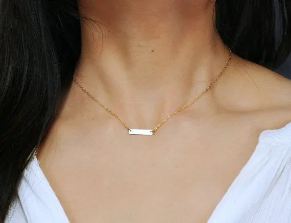 Mini Skinny Bar Bracelet, 5/8" Bar