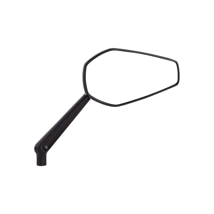 Mini Stocker Forged Mirror, Black - Left