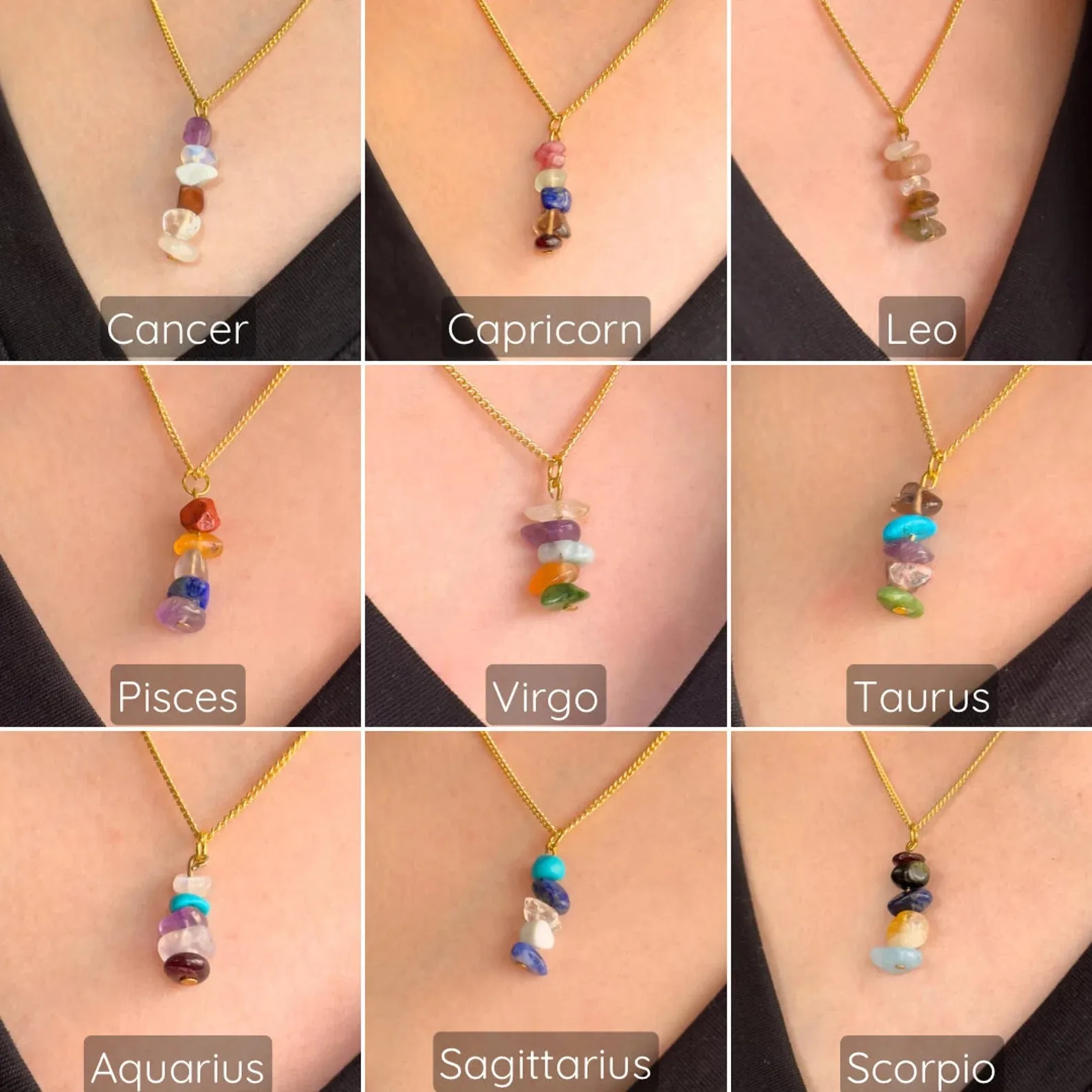 Minimalist Libra Zodiac Necklace