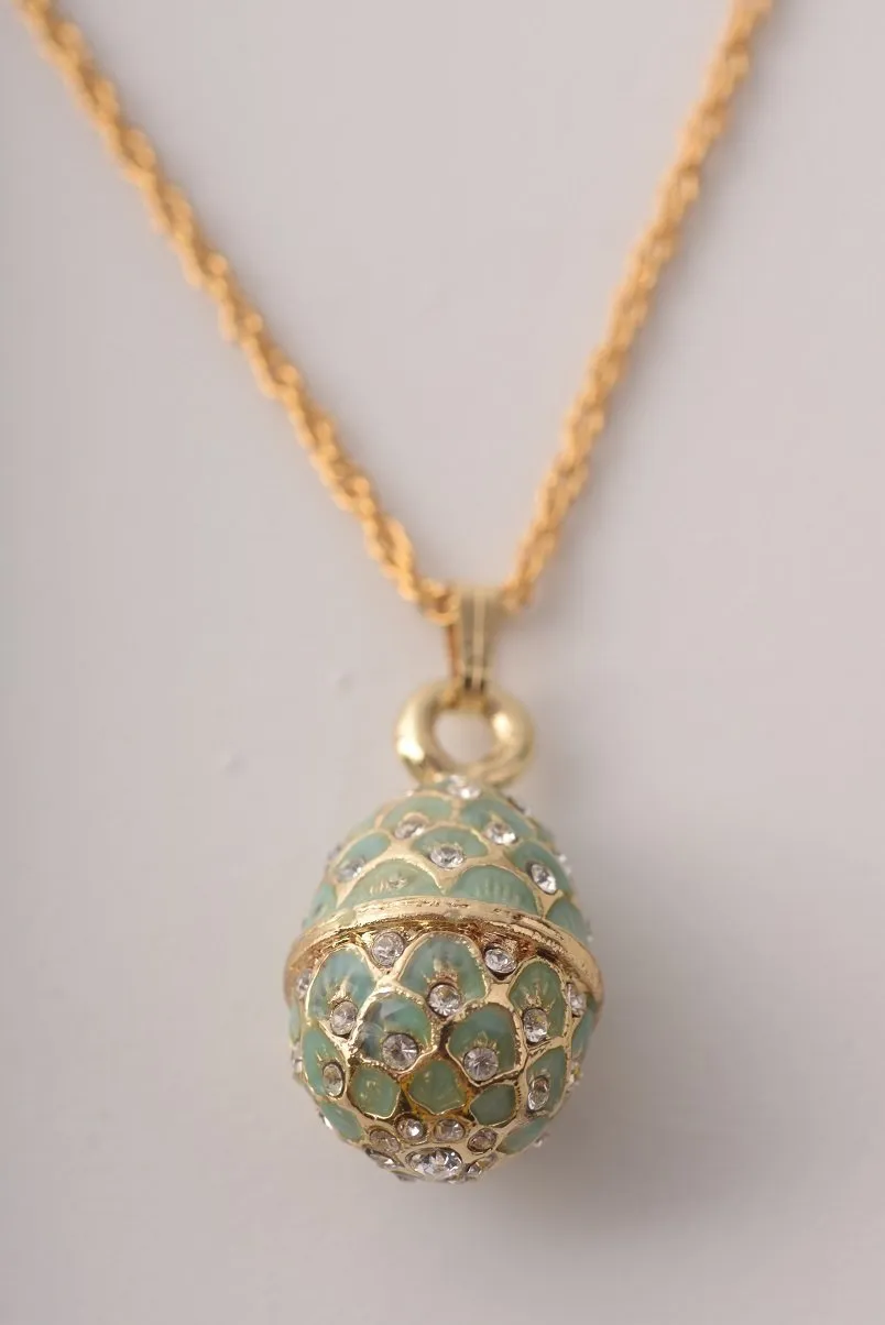 Mint Egg Pendant Necklace