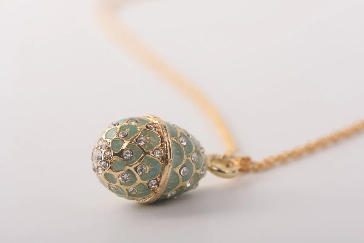 Mint Egg Pendant Necklace