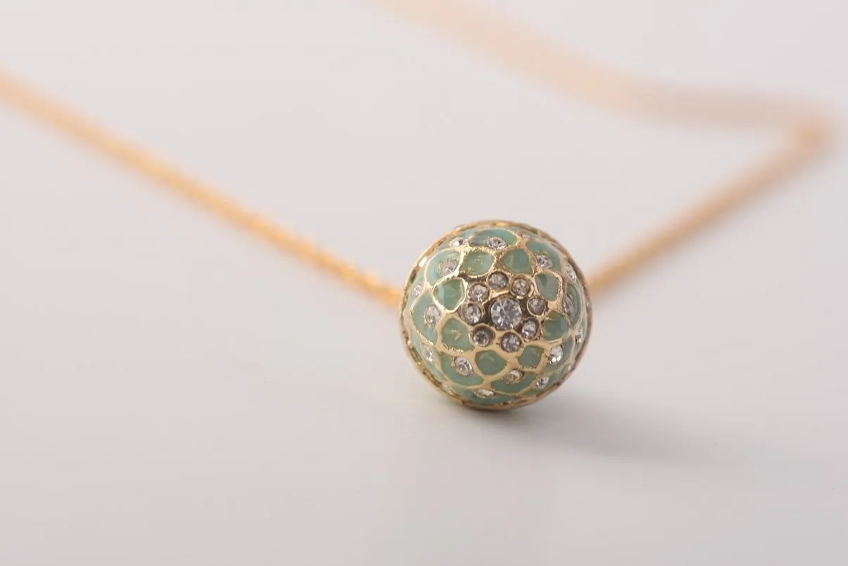 Mint Egg Pendant Necklace