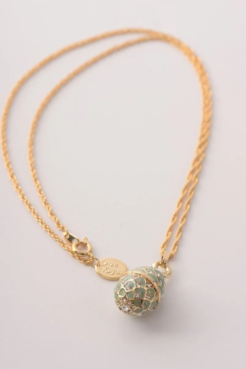 Mint Egg Pendant Necklace