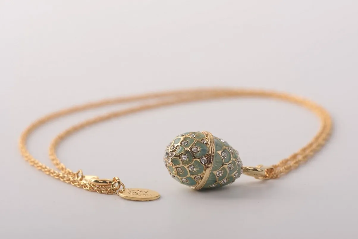 Mint Egg Pendant Necklace