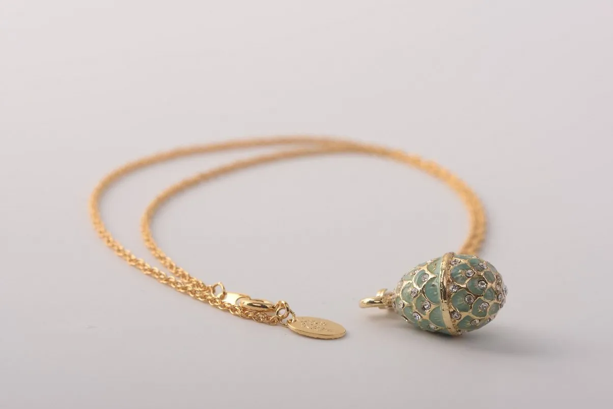 Mint Egg Pendant Necklace