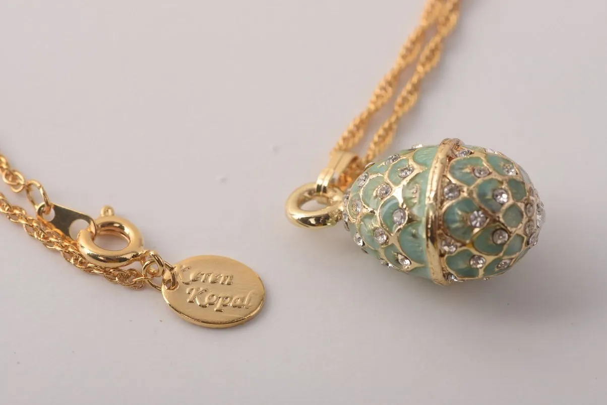 Mint Egg Pendant Necklace