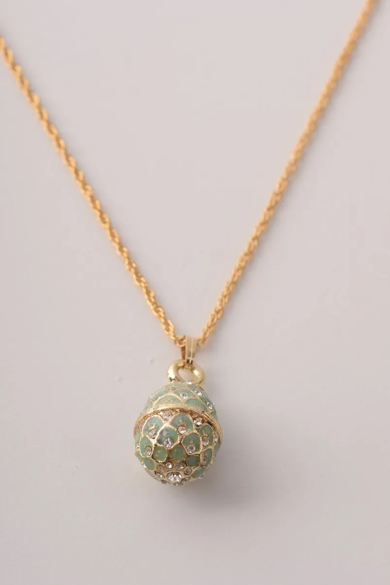 Mint Egg Pendant Necklace
