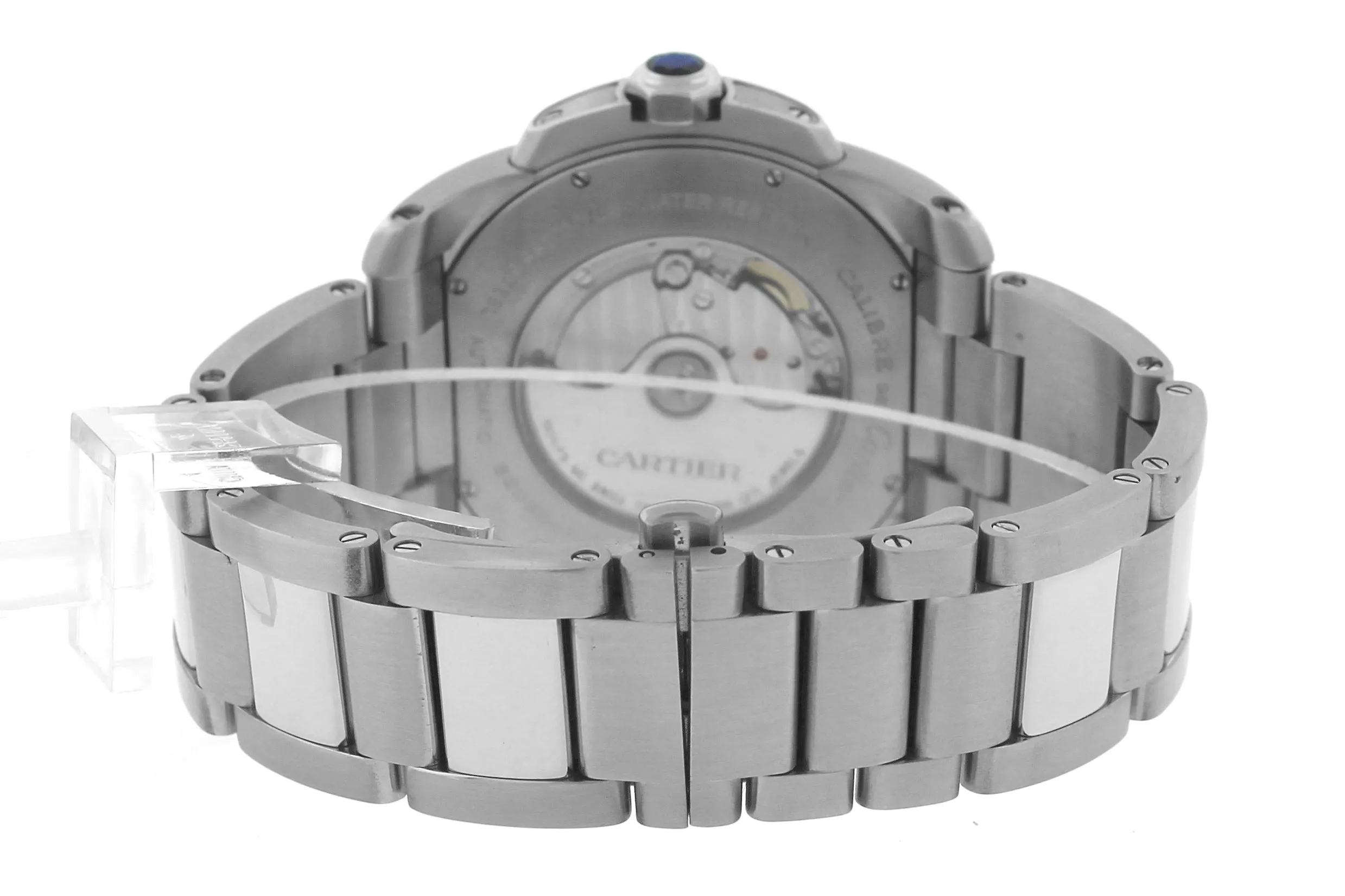 MINT Men's Cartier Calibre W7100016 Black Roman 42mm Stainless Date Watch 3389