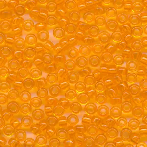 MIYUKI Round Rocaille Seed Beads #138 Orange (Transparent)