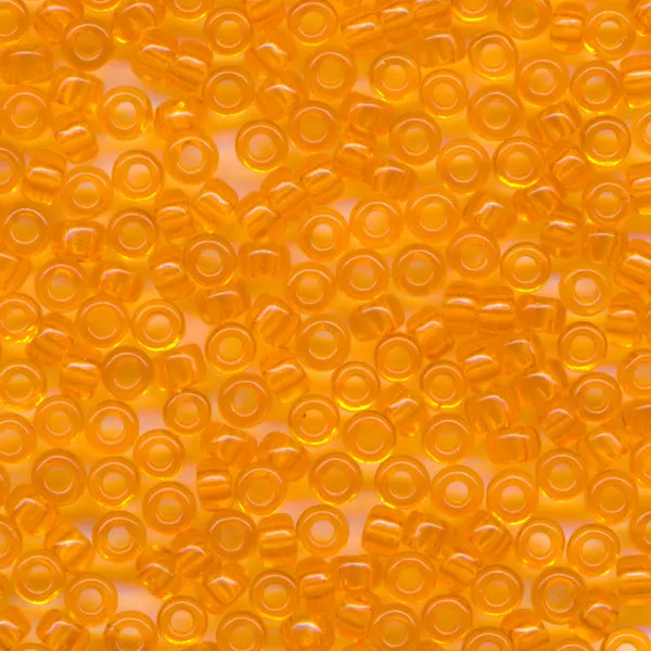 MIYUKI Round Rocaille Seed Beads #138 Orange (Transparent)