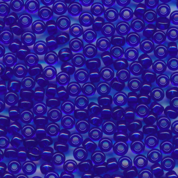 MIYUKI Round Rocaille Seed Beads #151 Cobalt (Transparent)
