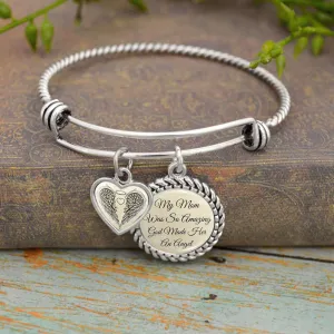 Mom Was So Amazing Angel Charm Bracelet