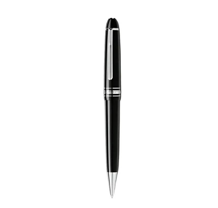 Montblanc Meisterstuck Black Mid Size Platinum Line Ballpoint Pen