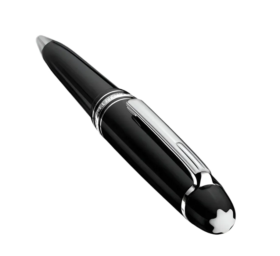Montblanc Meisterstuck Black Mid Size Platinum Line Ballpoint Pen