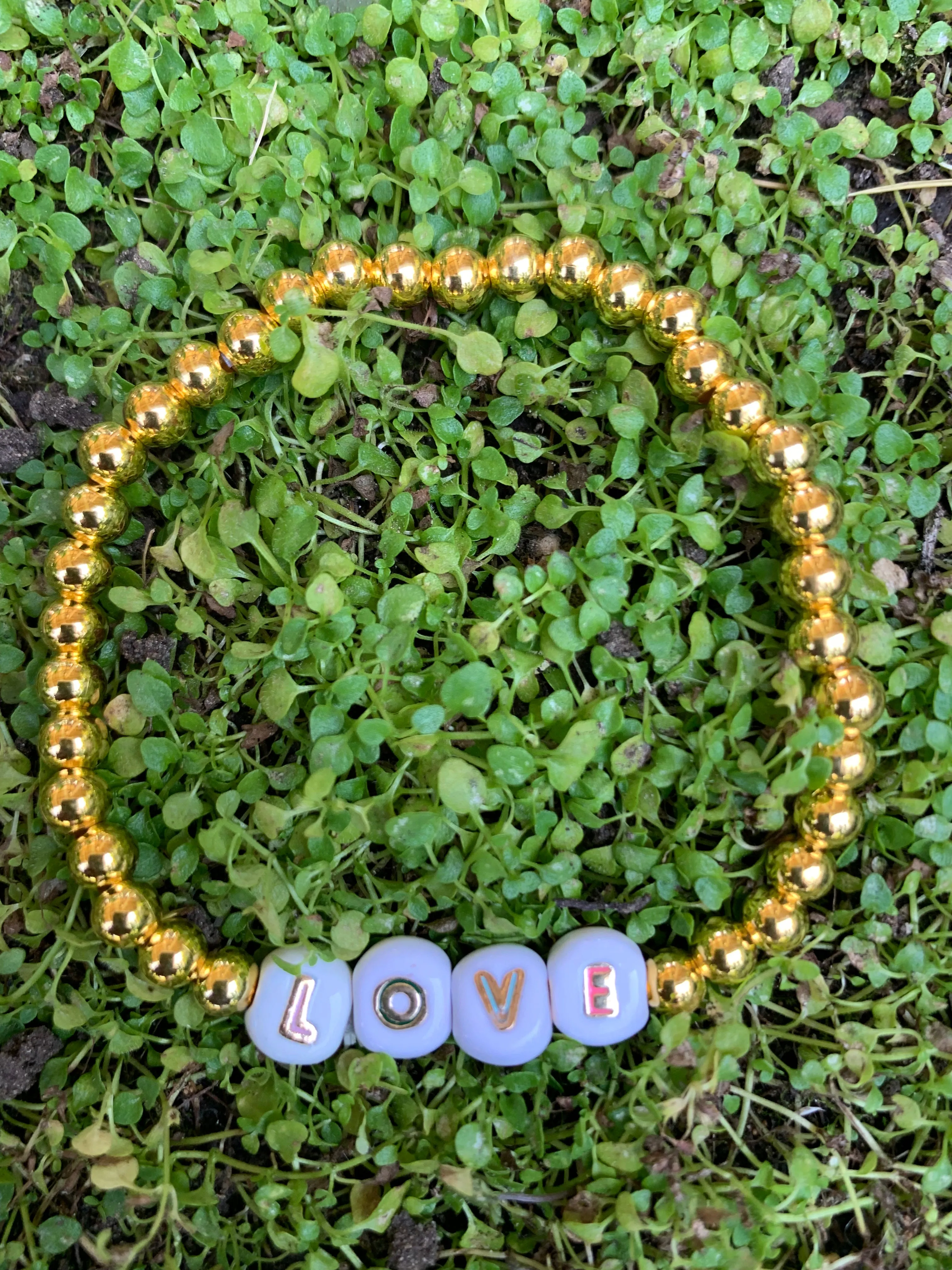 Monthly Gold Ball Bracelet   Free GPNN T-Shirt