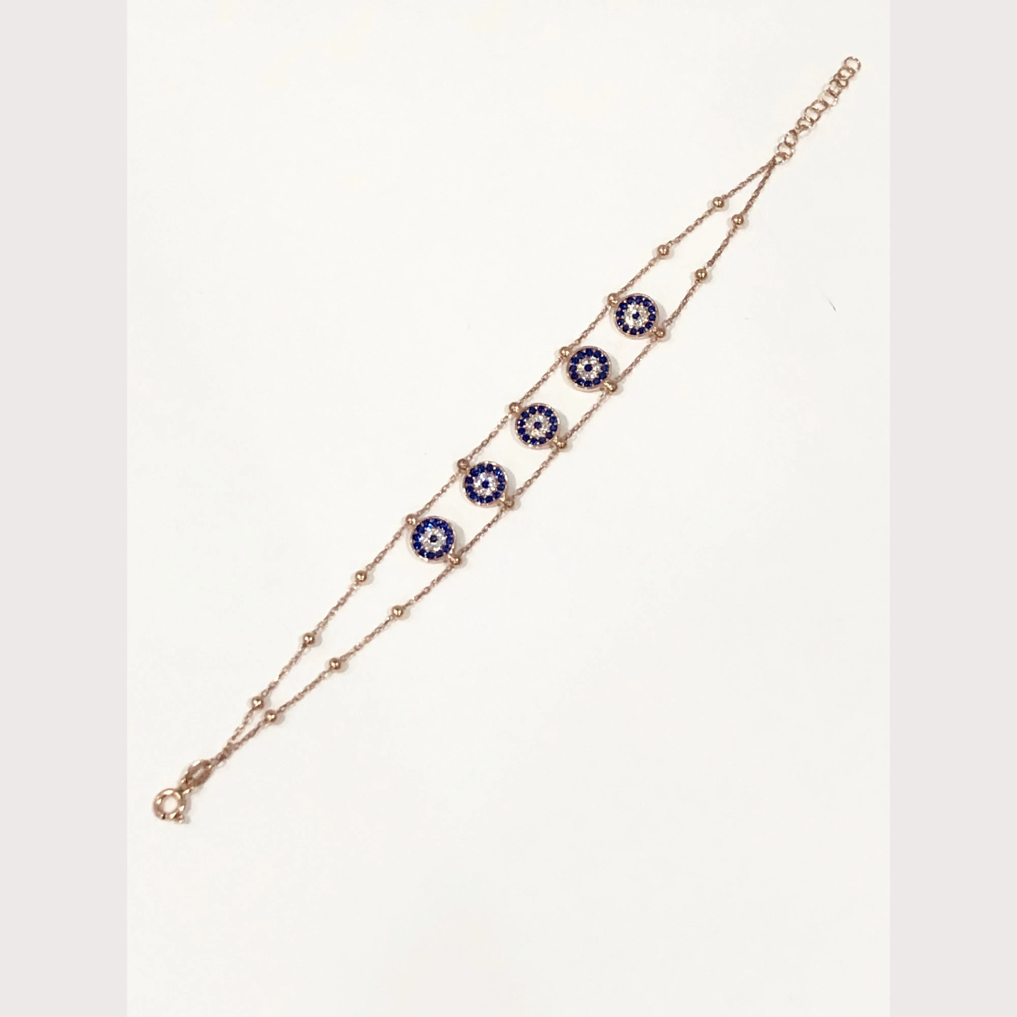 Multi Evil Eye Chain Bracelet