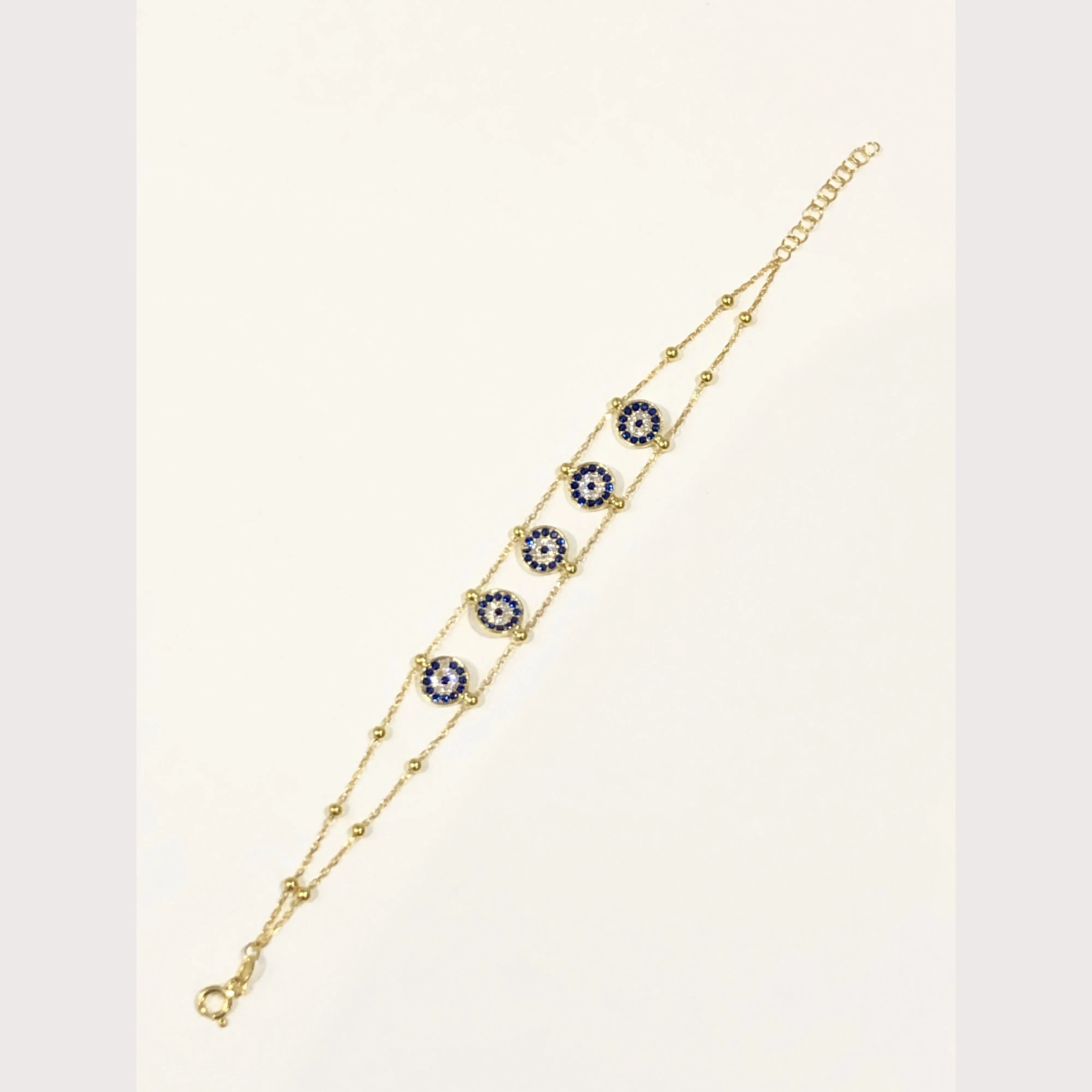 Multi Evil Eye Chain Bracelet