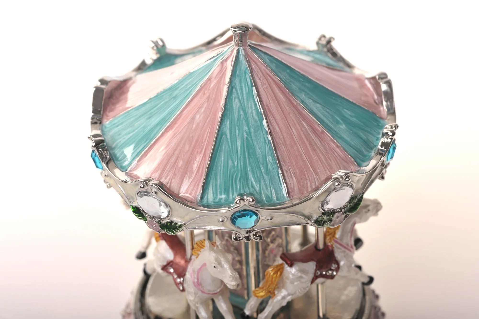 Musical Pink Horse Carousel