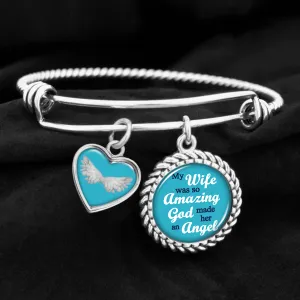 My Wife Was So Amazing, God Made Her An Angel Charm Bracelet