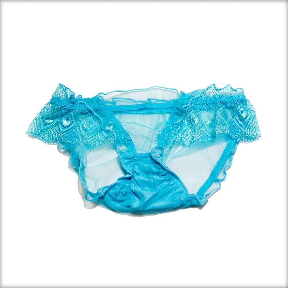 Net Transparent Green Panty