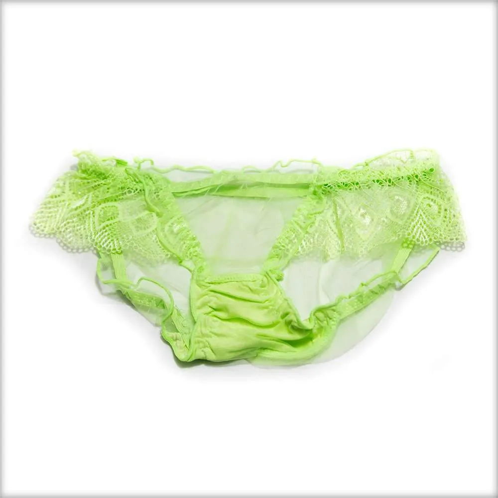 Net Transparent Green Panty