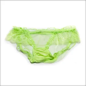 Net Transparent Green Panty