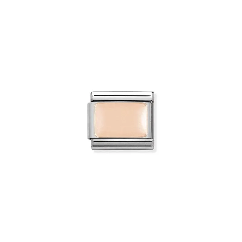 Nomination Composable Link Smooth Plate, 9K Rose Gold